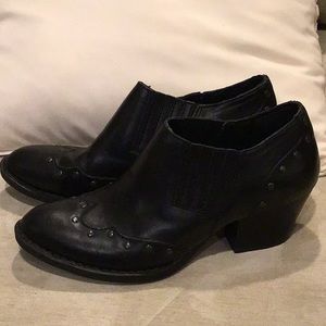Born western style leather booties